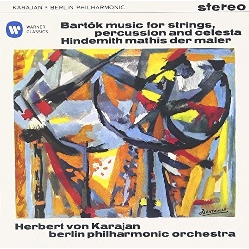 CD/ヘルベルト・フォン・カラヤン/バルトーク:弦楽器、打楽器とチェレスタのための音楽 ヒンデミット:交響曲「画家マティス」 (解説付)
