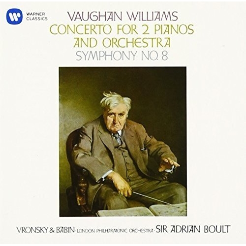 CD/エイドリアン・ボールト/ヴォーン・ウィリアムズ:交響曲 第8番 2台のピアノのための協奏曲 (解説付/ライナーノーツ)