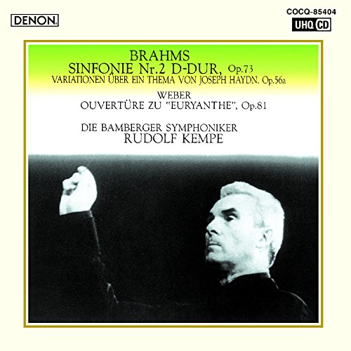 CD/ルドルフ・ケンペ/UHQCD DENON Classics BEST ブラームス:交響曲第2番 ハイドンの主題による変奏曲 ウェーバー:(オイリアンテ)序曲 (U