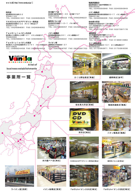 バンダレコード会社案内